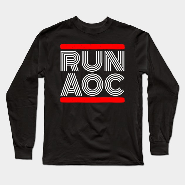 AOC for President Long Sleeve T-Shirt by RichyTor